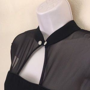 Full-Length Black formal Dress lined by CDC